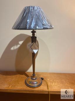 Williamsburg Reserve Collection, Blue Candlesticks Wood/Hand Painted Table Lamp