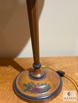 Williamsburg Reserve Collection, Blue Candlesticks Wood/Hand Painted Table Lamp