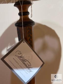 Williamsburg Reserve Collection, Blue Candlesticks Wood/Hand Painted Table Lamp