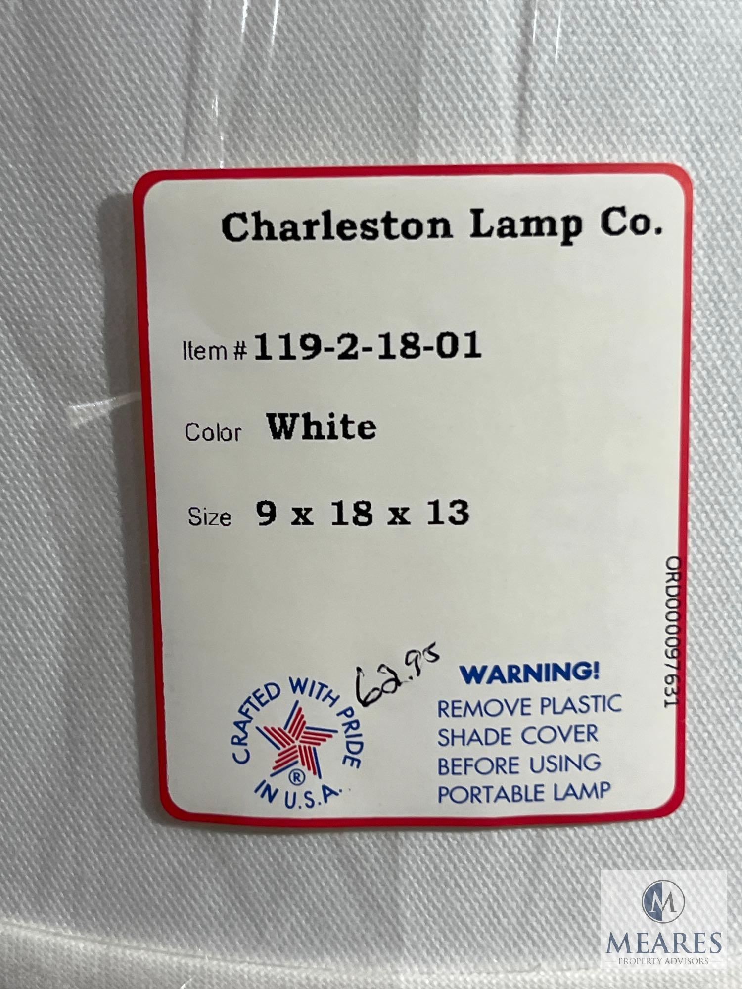 Four White Lamp Shades, See Photos For Sizes and Colors