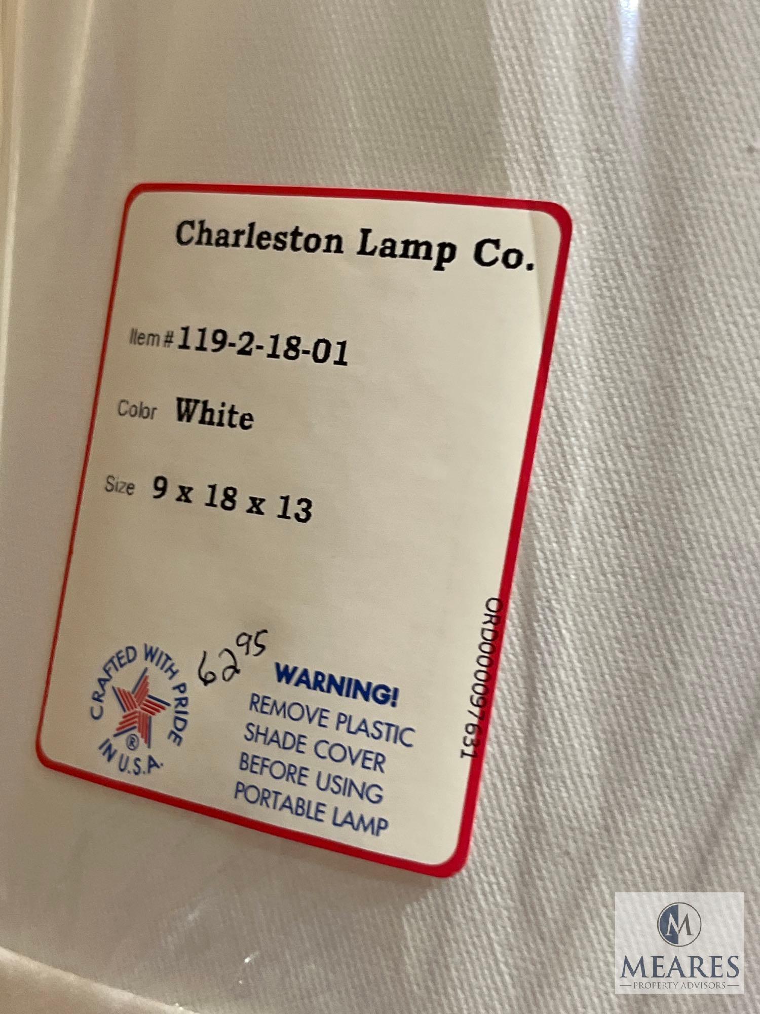 Four White Lamp Shades, See Photos For Sizes and Colors