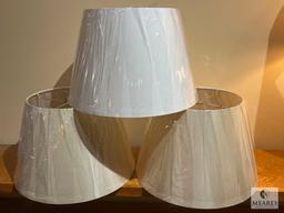 Three Lamp Shades, See Photos For Sizes and Colors