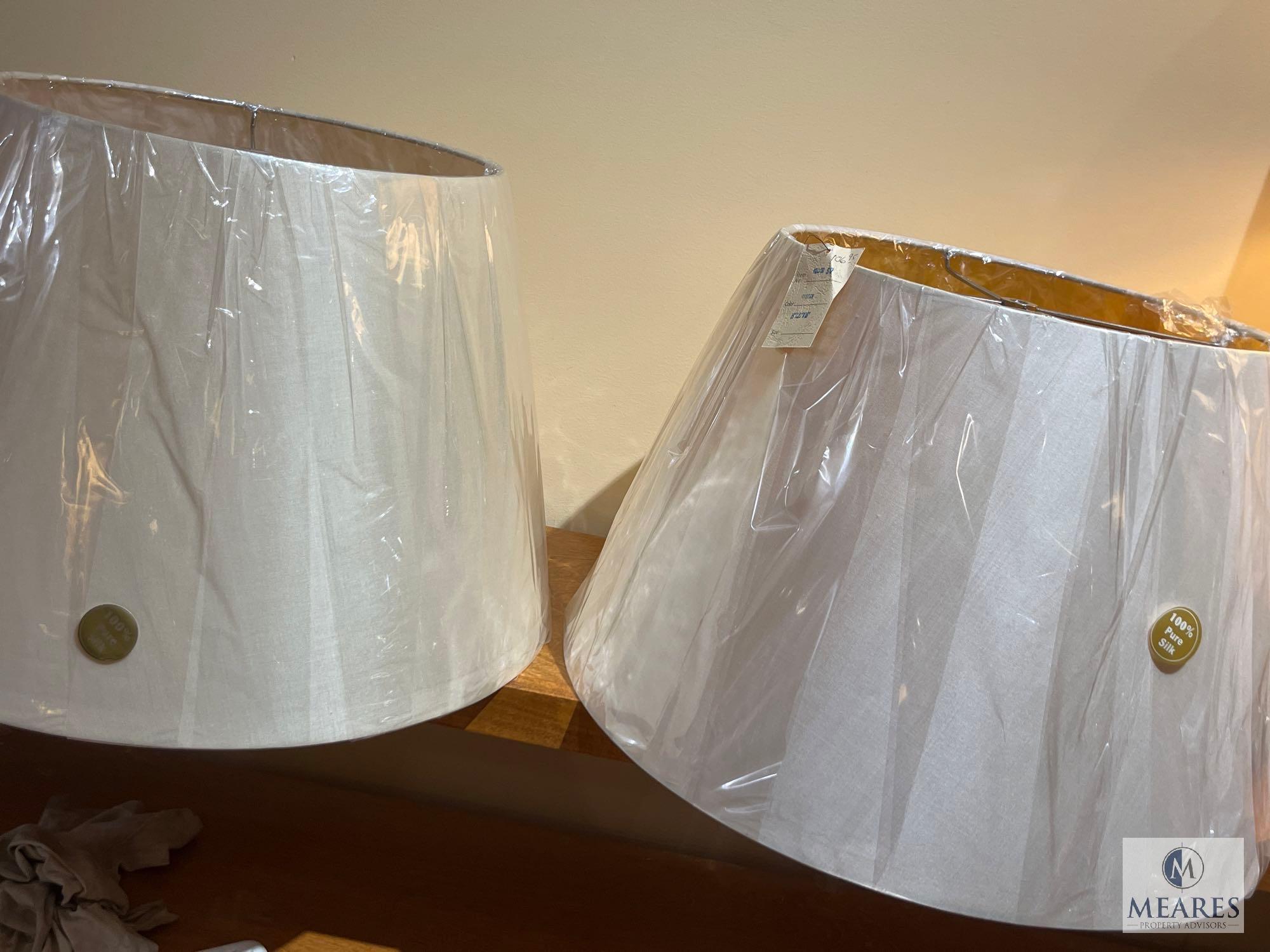 Two Lamp Shades, See Photos For Sizes and Colors