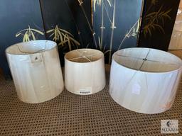 Three Lamp Shades, See Photos For Sizes and Colors