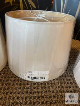 Three Lamp Shades, See Photos For Sizes and Colors