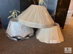 Three Lamp Shades, See Photos For Sizes and Colors