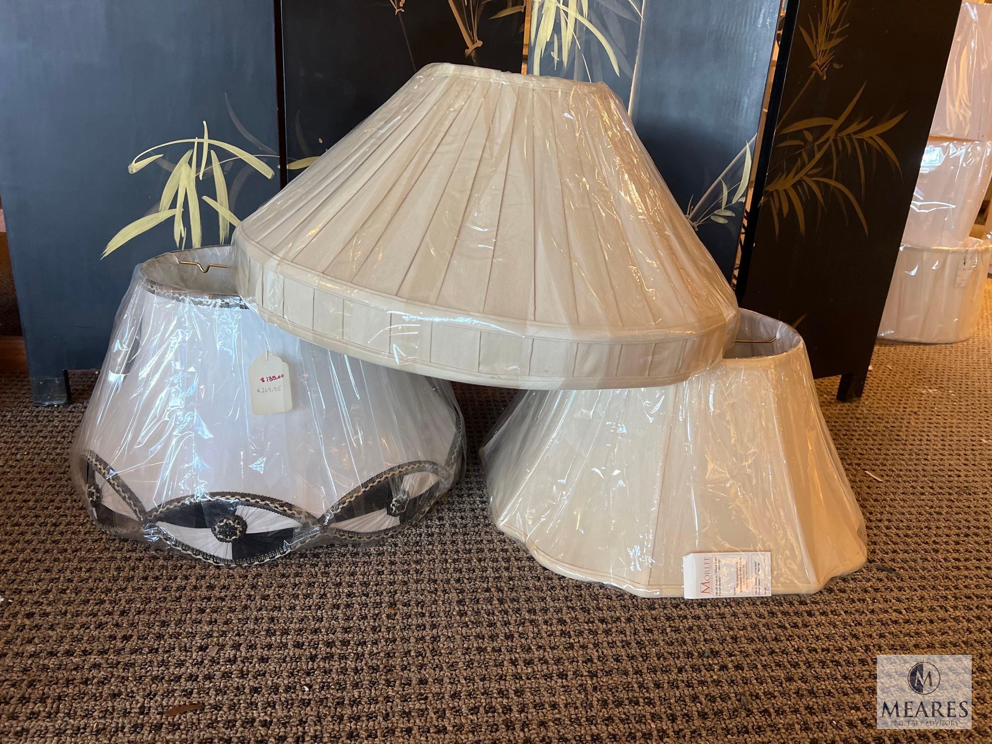 Three Lamp Shades, See Photos For Sizes and Colors