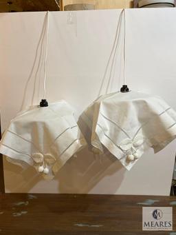 Two Cloth Pendant Lights