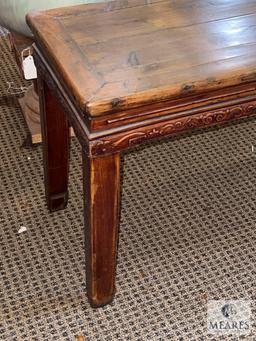 Wood Bench, 53" X 15" X 21"