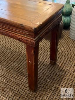 Wood Bench, 53" X 15" X 21"