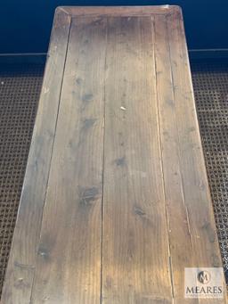 Wood Bench, 53" X 15" X 21"