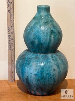 Speckled Gourd Vase, Approx. 23.5" T