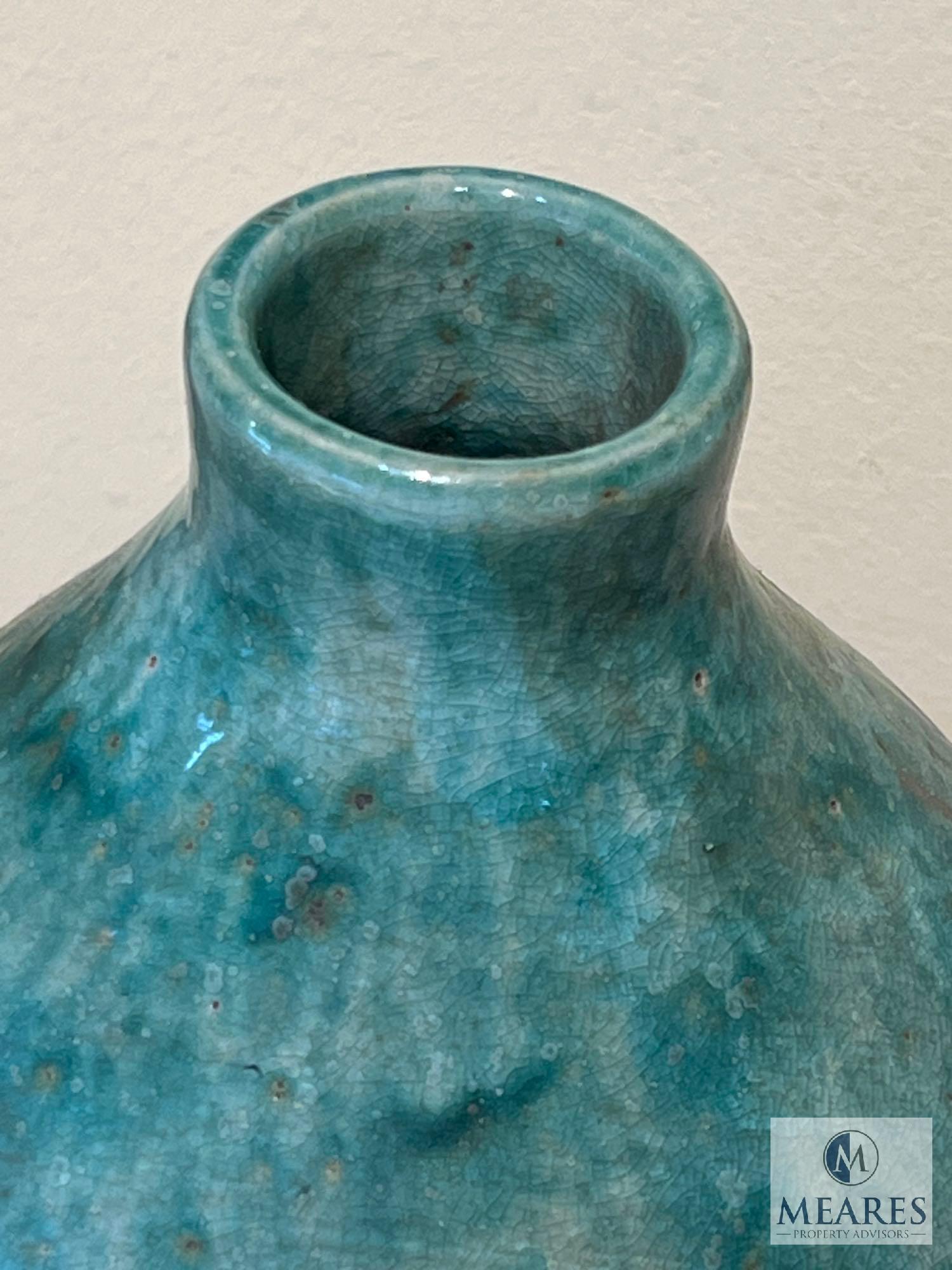 Speckled Gourd Vase, Approx. 23.5" T