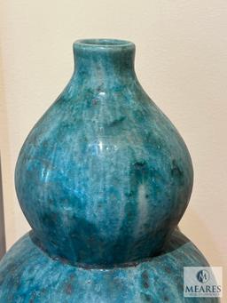 Speckled Gourd Vase, Approx. 23.5" T