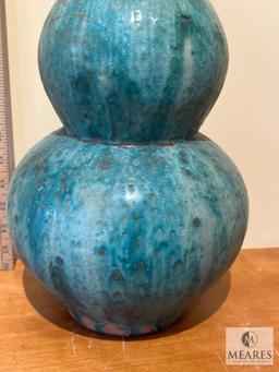 Speckled Gourd Vase, Approx. 23.5" T