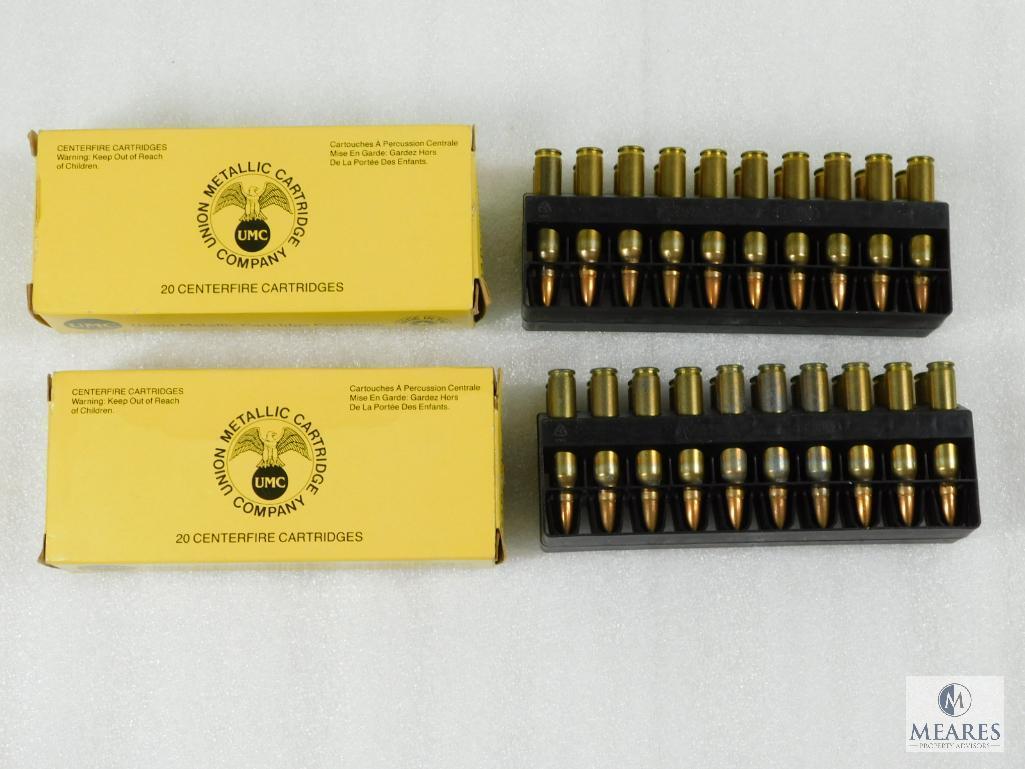 Remington UMC .223 Rem. 55 Grain Metal Case Ammo. Two Boxes of 20 Rounds Each