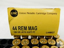 Remington UMC.44 Rem. Magnum 180 Grain Jacketed Soft Point, One Partial Box of 29 Rounds