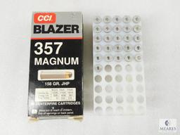 CCI Blazer .357 Mag. 158 Grain JHP Ammo. One Partial Box of 26 Rounds