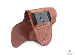 Tagua Brown Inside the Waistband Holster Appears to Fit Small Frame Revolvers