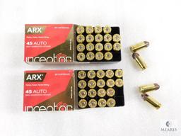 Two Boxes of Inceptor .45 ACP 118 Grain ARX Ammo