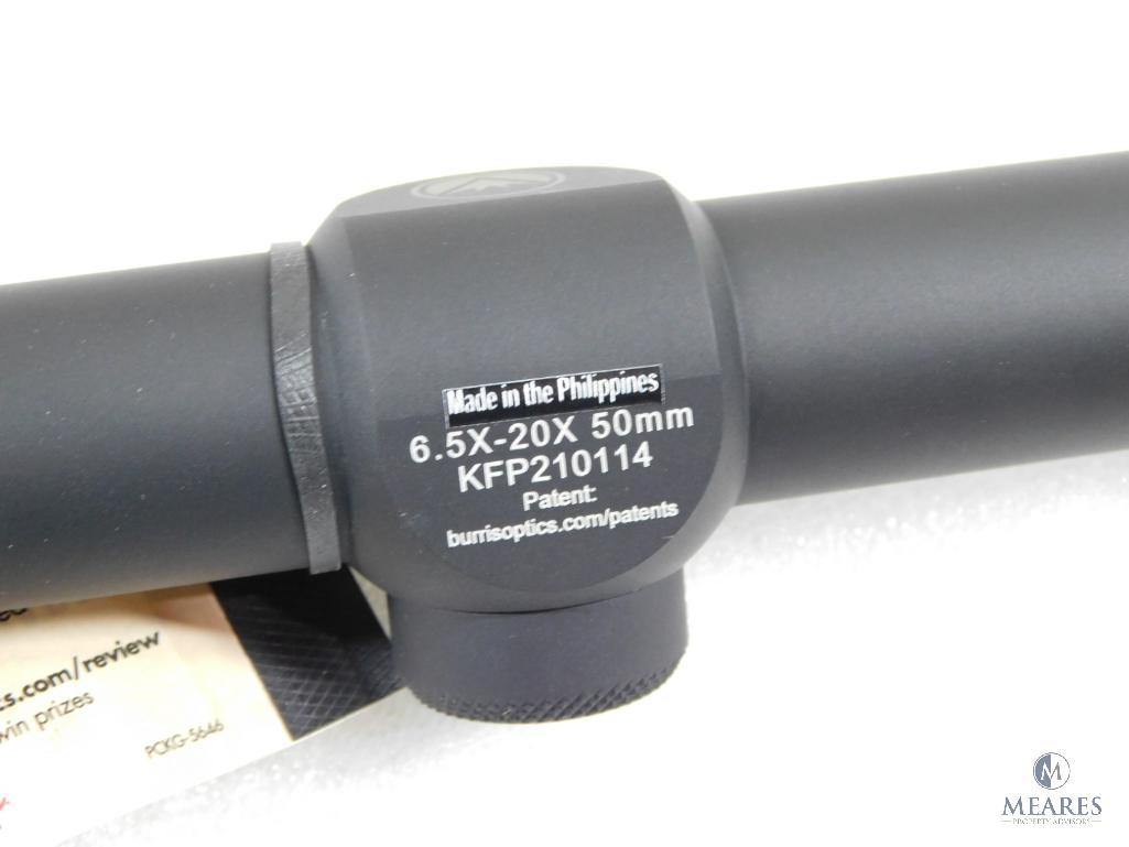 New Burris Fulfilled II 6.5-20x50mm Rifle Scope. Matte Finish and Ballistic Reticle