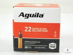 250 Rounds Aguila .22 Long Rifle Ammo. 38 Grain Hollow Point