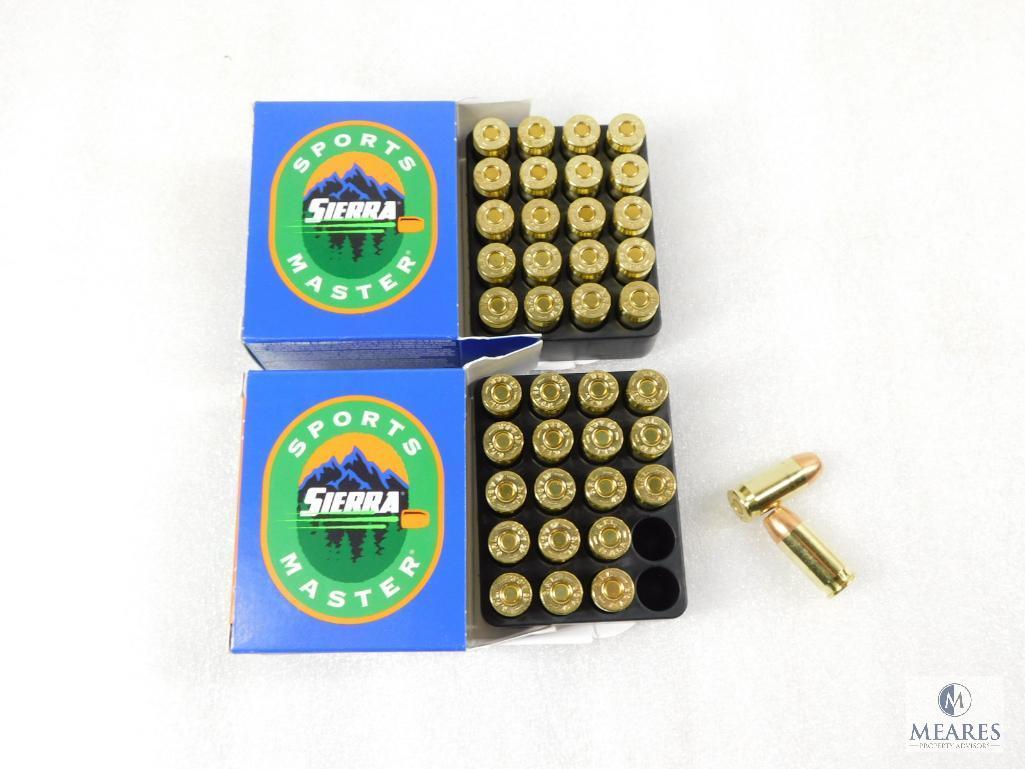 40 Rounds Sierra .45 ACP Ammo. 185 Grain Hollow Point Self Defense