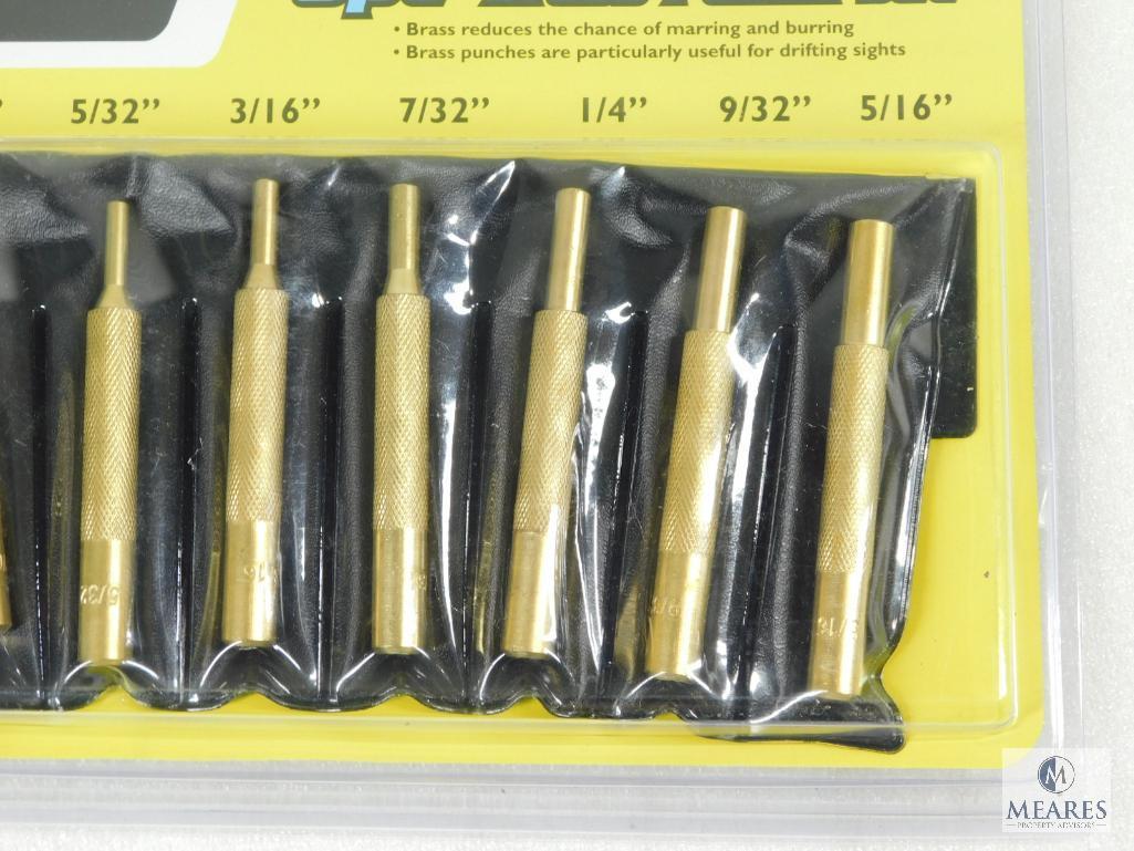 New Wheeler Eight Piece Brass Gunsmith Punch Set