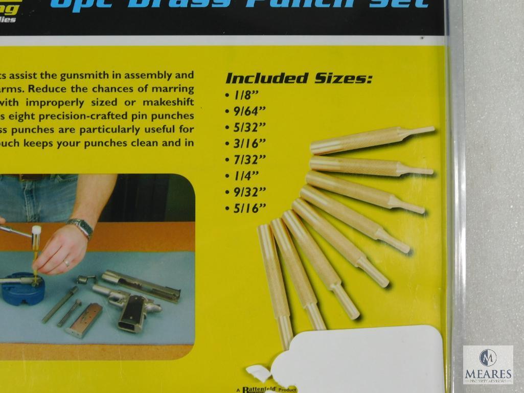 New Wheeler Eight Piece Brass Gunsmith Punch Set