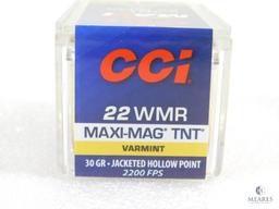 50 Rounds CCI .22 Magnum Ammo. 30 Grain Hollow Point