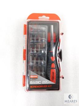 New 22 Piece Birchwood Casey Gunsmith Screwdriver and Bit Set