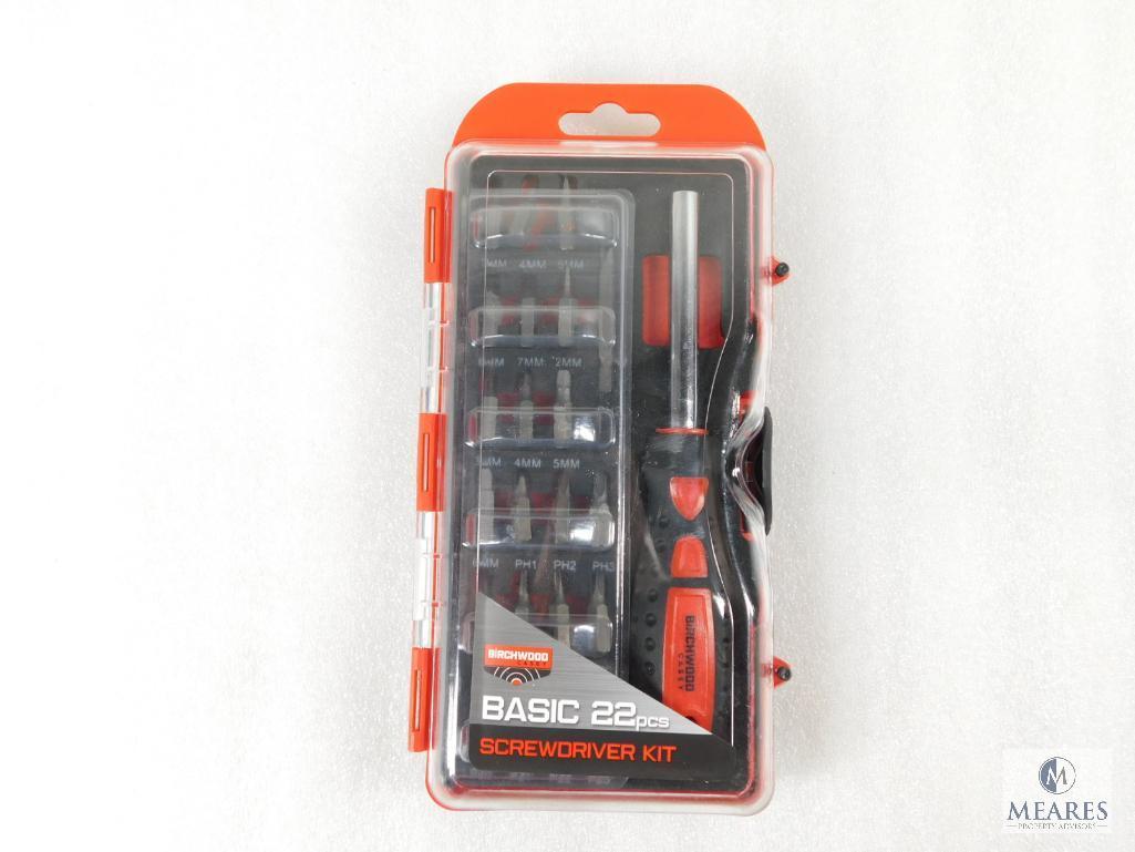 New 22 Piece Birchwood Casey Gunsmith Screwdriver and Bit Set In Hard Case