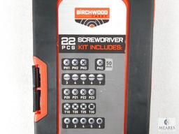 New 22 Piece Birchwood Casey Gunsmith Screwdriver and Bit Set In Hard Case