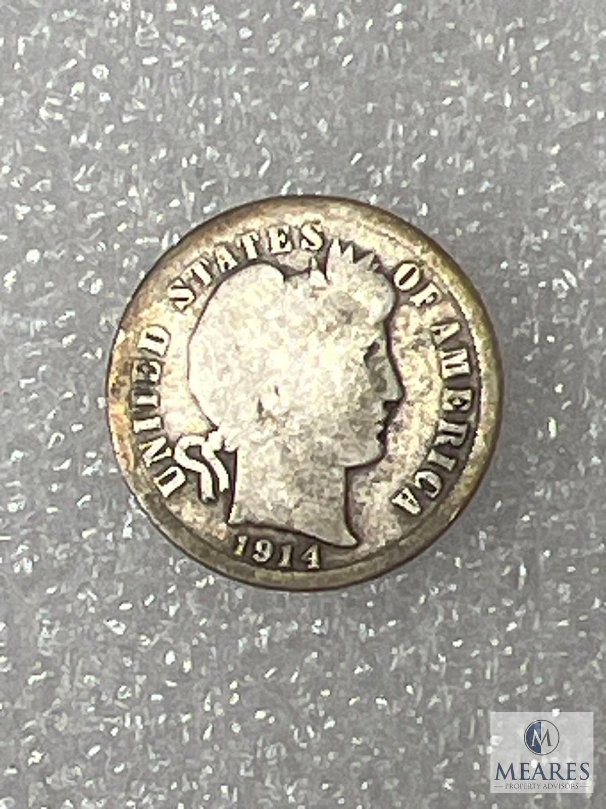 1914 Barber Dime