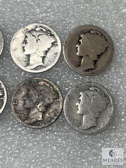Eight Mercury Dimes
