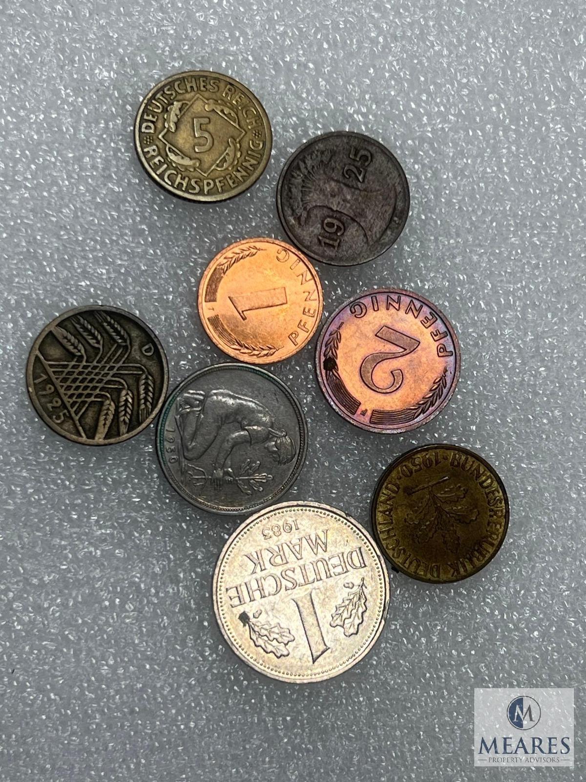 Assorted German Coins Starting 1925