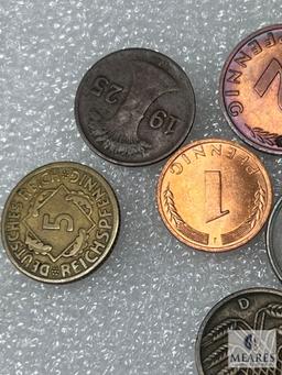 Assorted German Coins Starting 1925