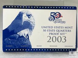 2003 Proof State Quarter Set, Original Mint Package