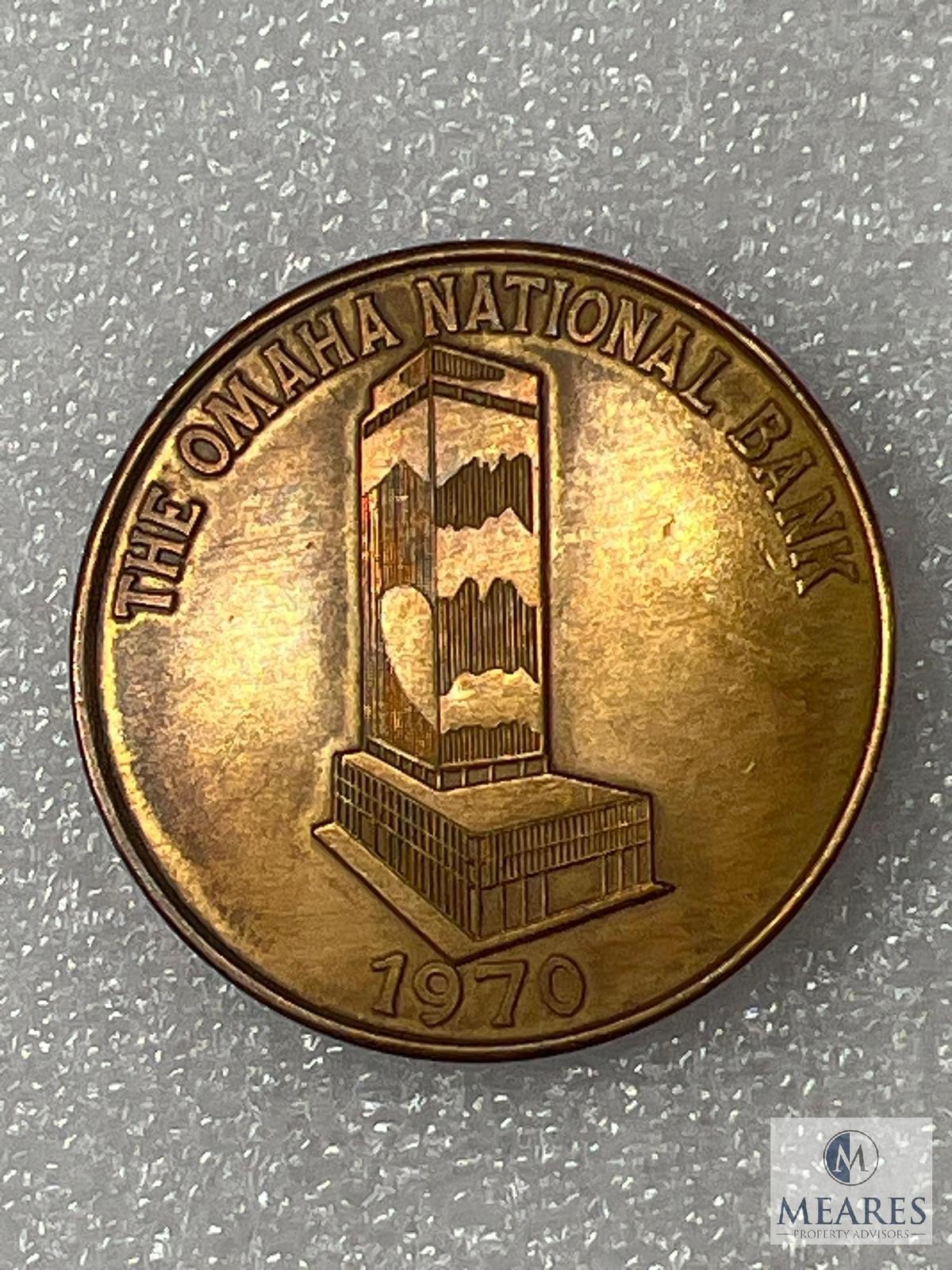 1970 The Omaha National Bank Dollar Size Token