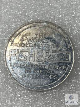 1931-1987 Fisher Microscope/Research Lab 1/2 Dollar Size Token