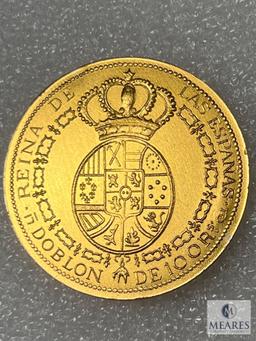 Spain Commemorative Token BU Dollar Size