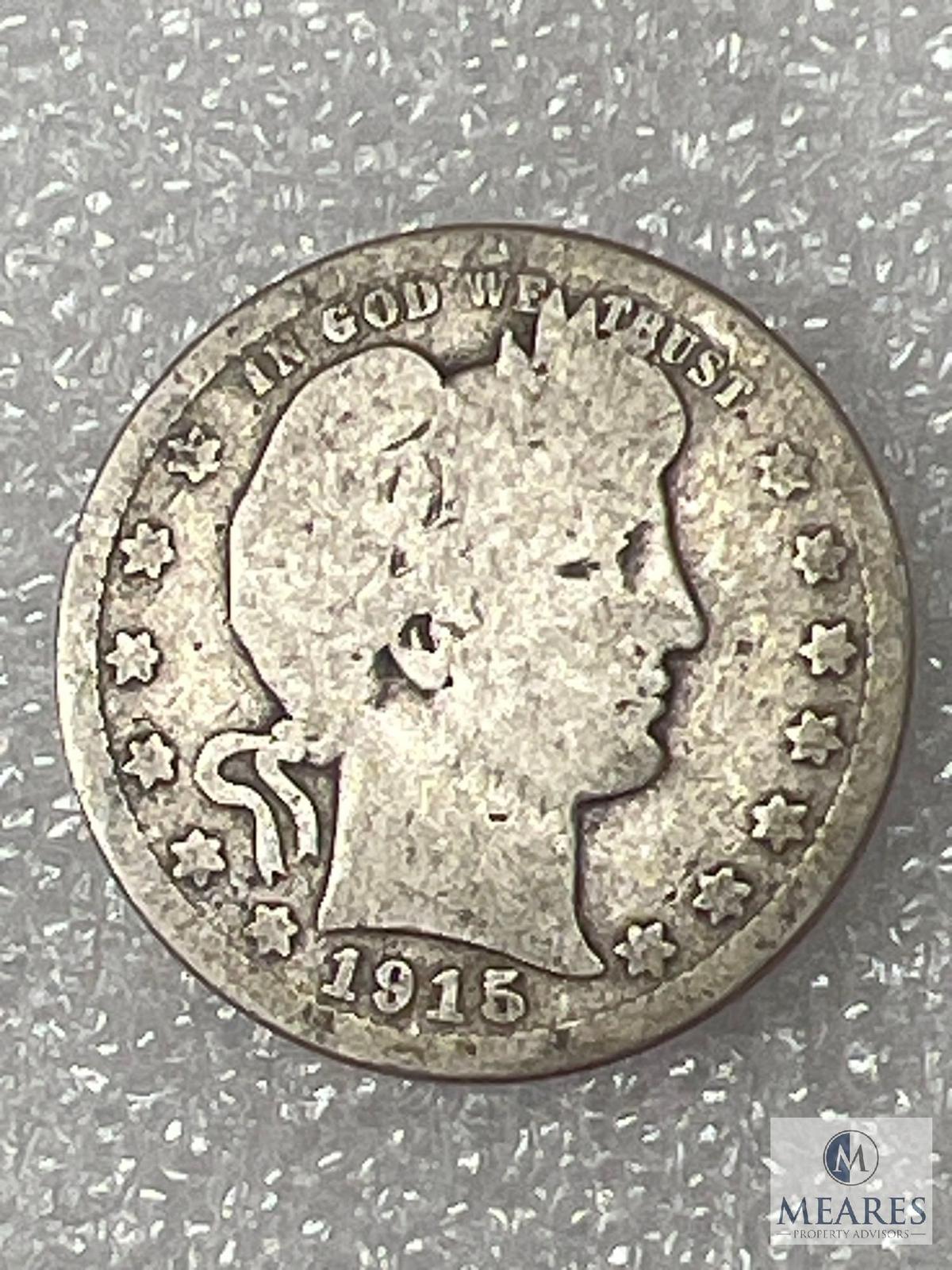 1915-D Barber Quarter, Average Circulation