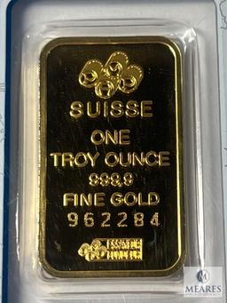PAMP Suisse One Troy Ounce, 999.9 Fine Gold Bar, 962284