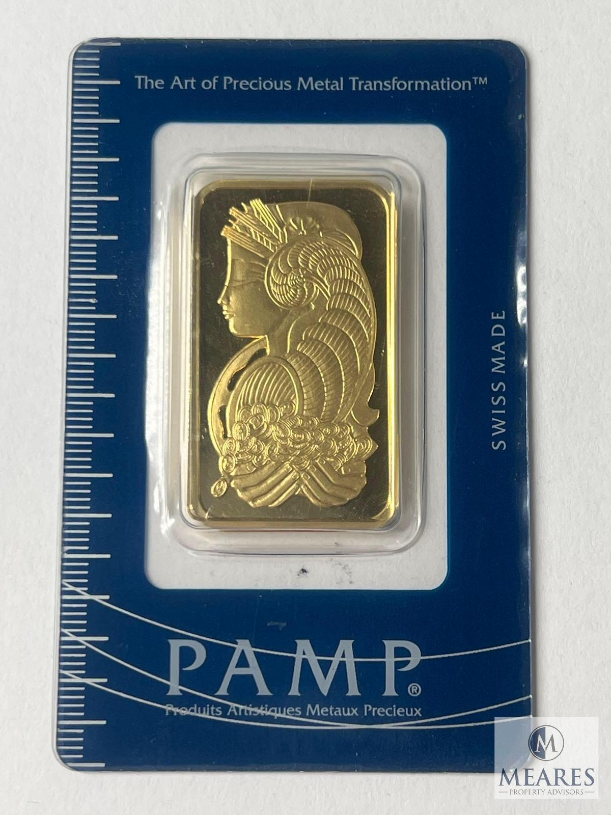 PAMP Suisse One Troy Ounce, 999.9 Fine Gold Bar, 962288