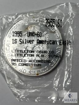 1995 American Eagle Silver Dollar, UNC-60