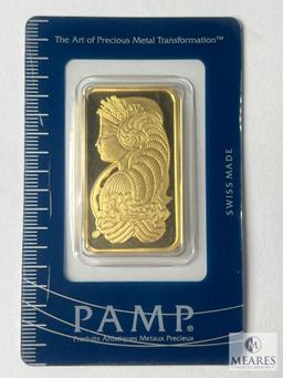 PAMP Suisse One Troy Ounce 999.9 Fine Gold Bar, A092869