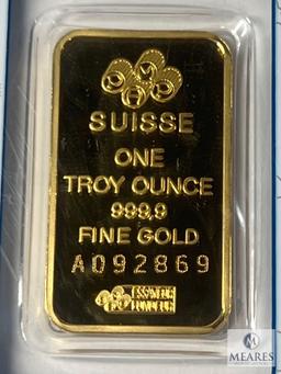 PAMP Suisse One Troy Ounce 999.9 Fine Gold Bar, A092869