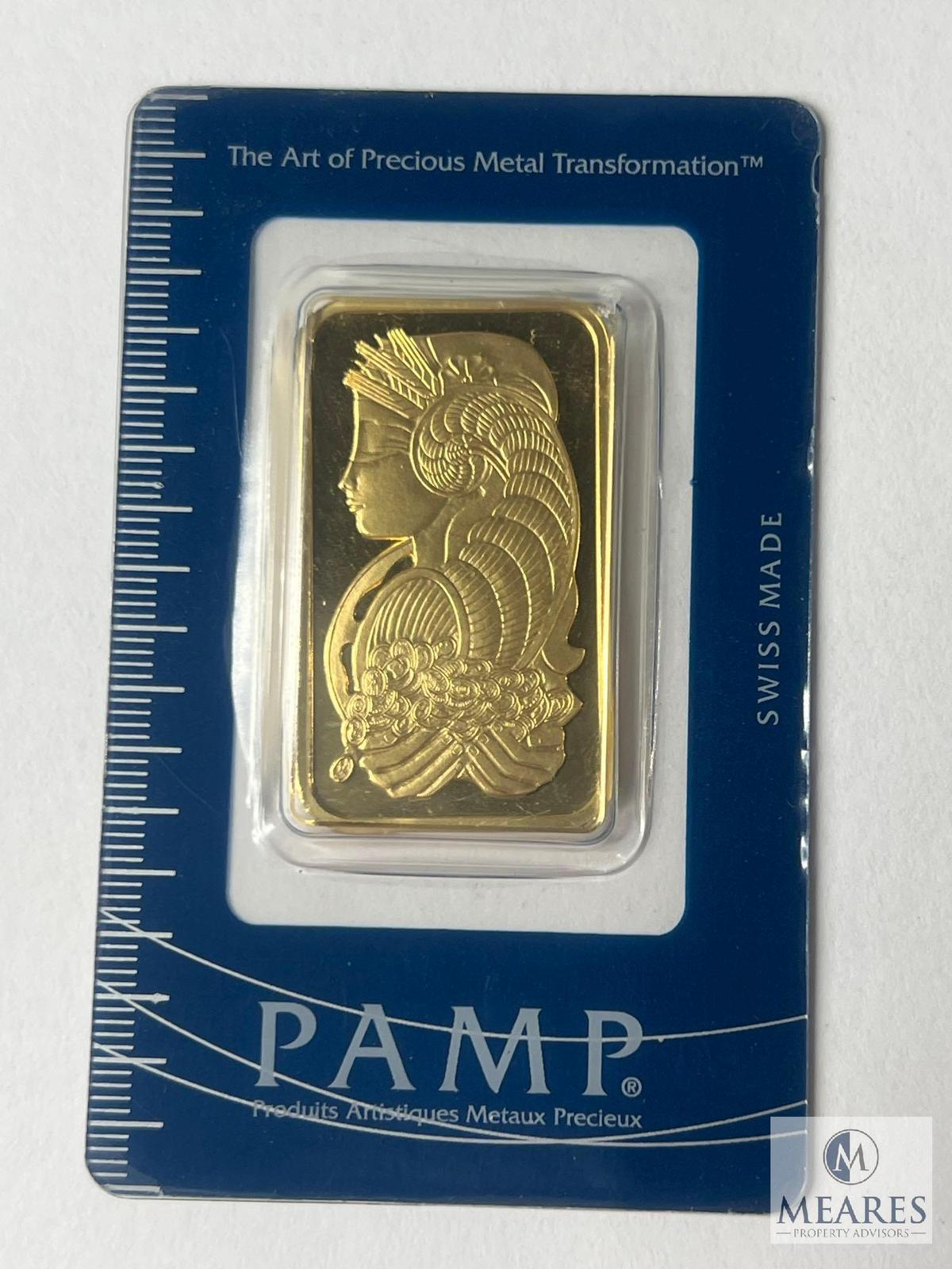 PAMP Suisse One Troy Ounce, 999.9 Fine Gold Bar, 962286