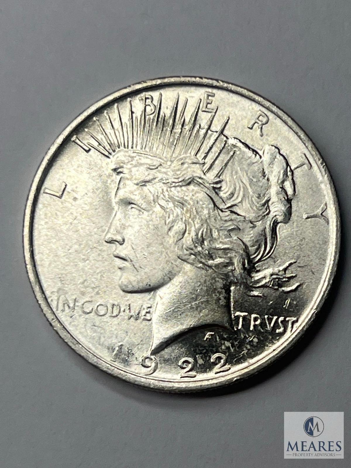 1922 Peace Silver Dollar