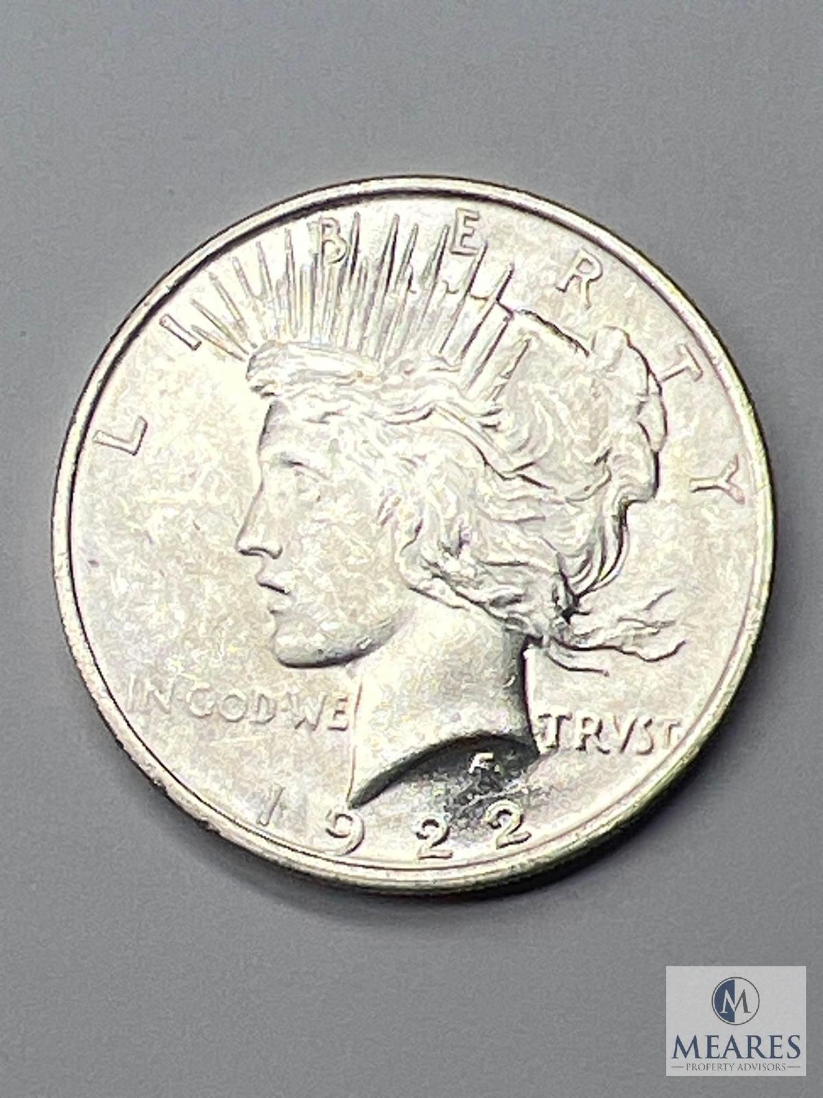 1922 Peace Silver Dollar